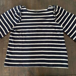 BOGO SALE Banana Republic Navy and White Shirt